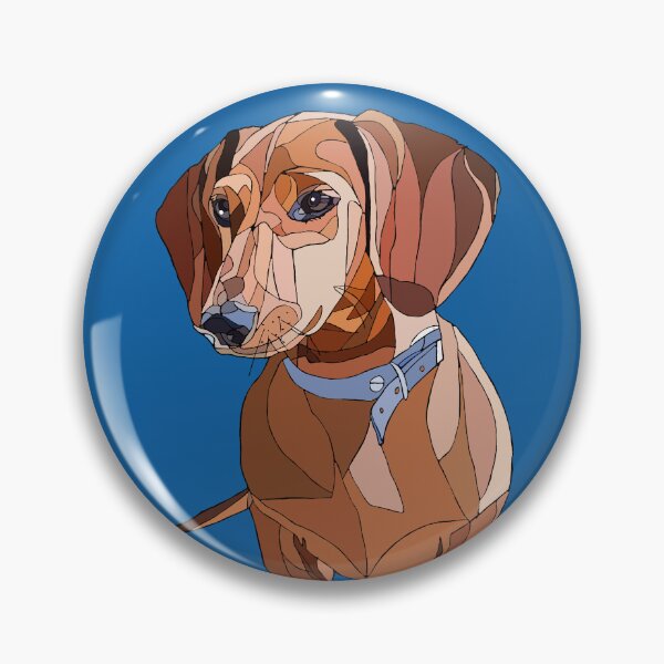 Item preview, George the Dachshund from an original painting by Kara Higgins designed and sold by artkarapainting.