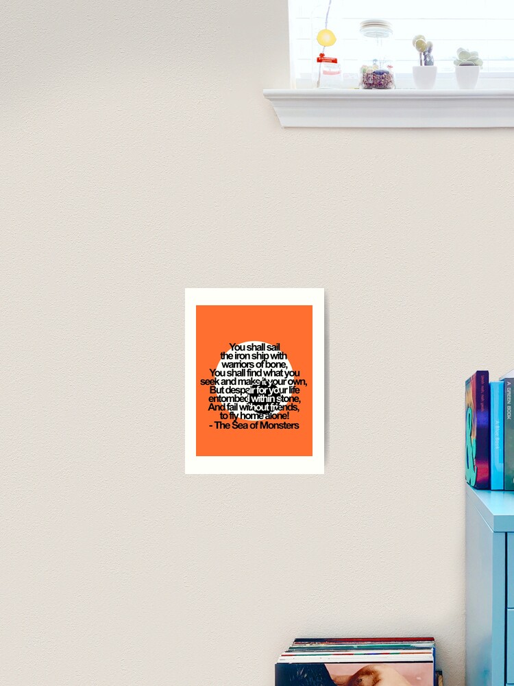 Percy Jackson Und Die Olympier Die Prophezeiung Des Meeres Der Monster Kunstdruck Von Dragonlxrd Redbubble