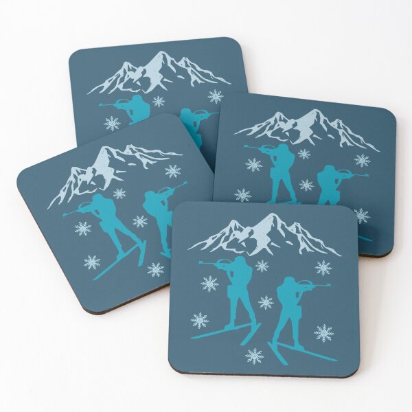Item preview, Biathletes and Mountains Biathlon Ski designed and sold by Guess4best.
