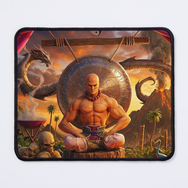 Item preview, Fantasy art Meditating Monk designed and sold by Neon Jungle.