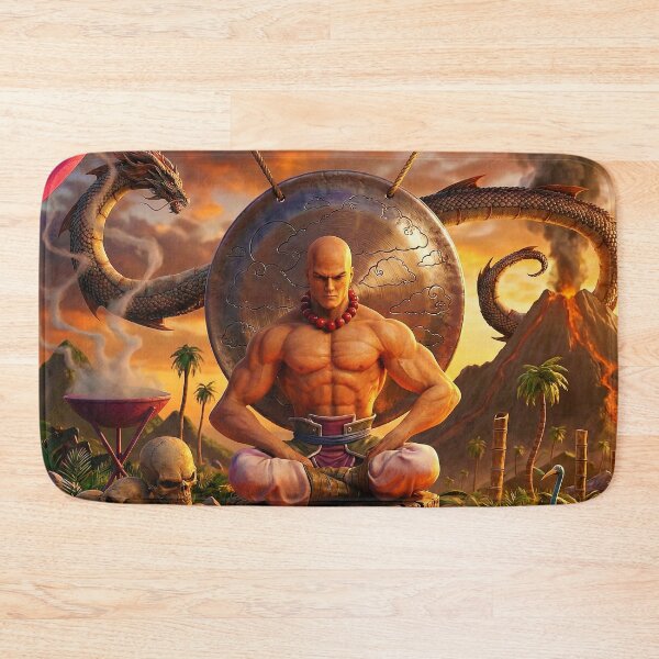 Item preview, Fantasy art Meditating Monk designed and sold by Neon Jungle.