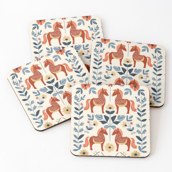 Item preview, Swedish Dala Horses, Floral Horses designed and sold by xiao xuans.