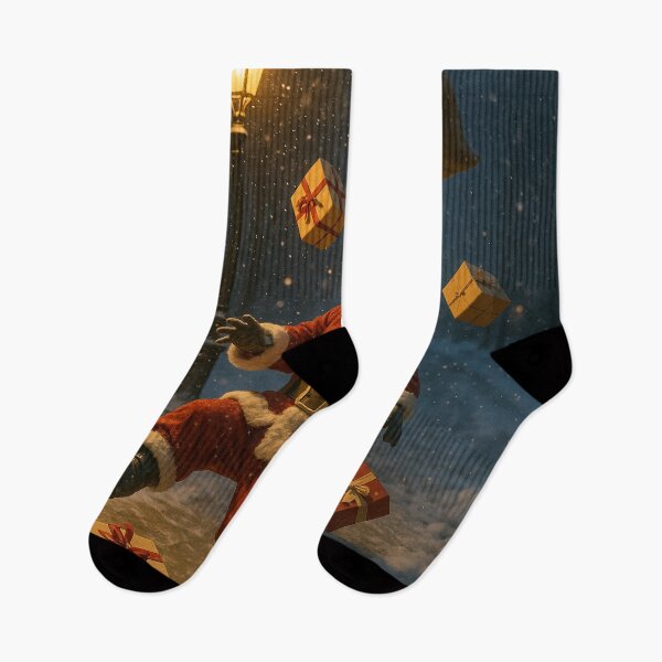 Item preview, Santa Slipping on the Ice designed and sold by Sartawsky.