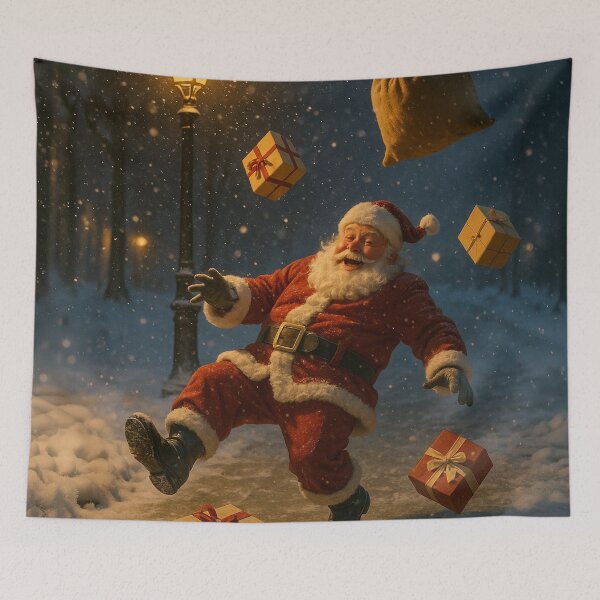Item preview, Santa Slipping on the Ice designed and sold by Sartawsky.