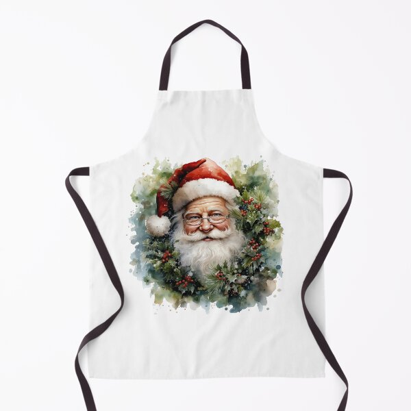 Item preview, Santa in Holly Wreath designed and sold by Liededrom..
