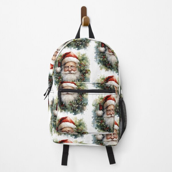 Item preview, Santa in Holly Wreath designed and sold by Liededrom..