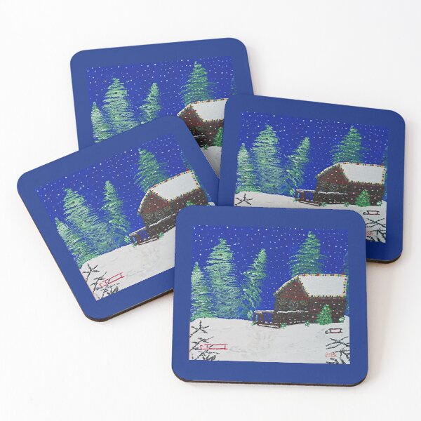 Item preview, Snowy Winter Lodge designed and sold by Art by Anita Burkett.