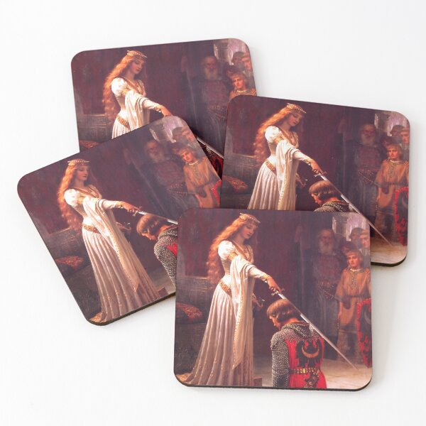 Item preview, The Accolade (1901) oil painting by Edmund Leighton. designed and sold by AngyDesigns49.