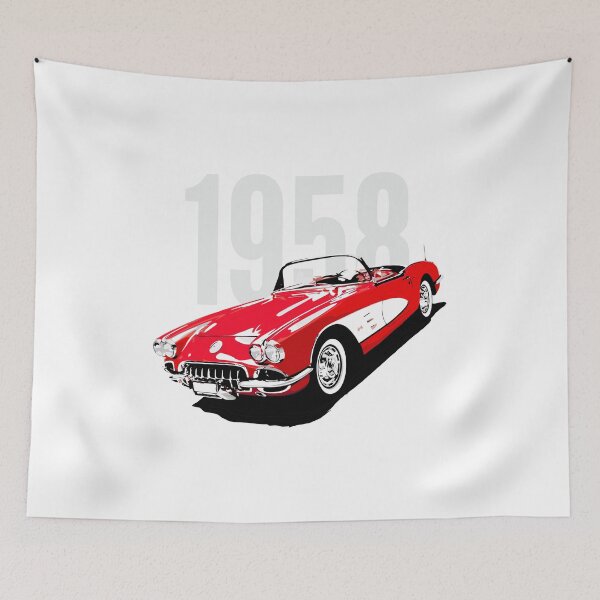 Item preview, Classic Vette C1 Convertible Illustration designed and sold by tupaffi.