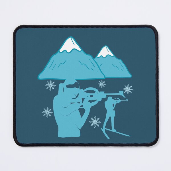 Item preview, Biathletes and Mountains Men Women Biathlon Ski designed and sold by Guess4best.