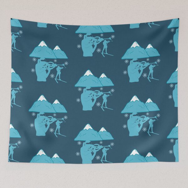 Item preview, Biathletes and Mountains Men Women Biathlon Ski designed and sold by Guess4best.