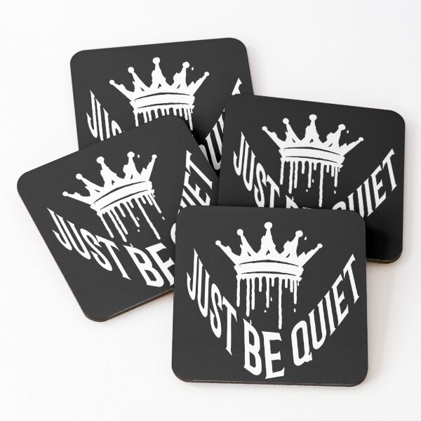 Item preview, Just Be Quiet Crown Graffiti T-Shirt | Bold Minimal Streetwear Design designed and sold by ArtVibe-Ties.