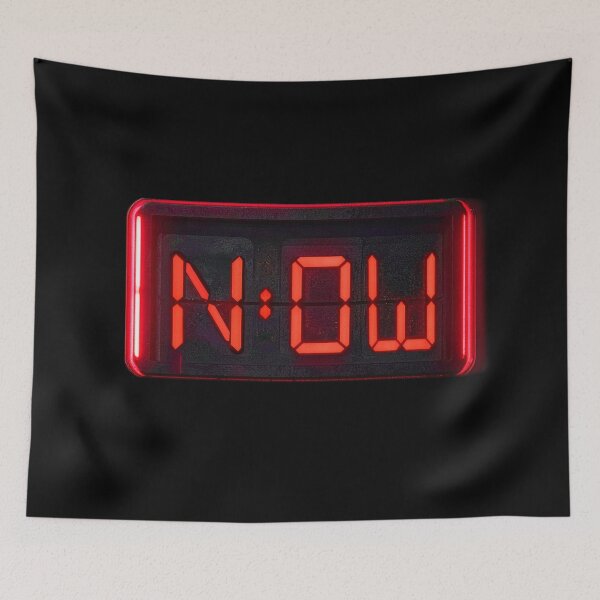 Item preview, N:0W Digital Alarm Clock – Retro Electronic Motivational Design designed and sold by It's all about SHE.