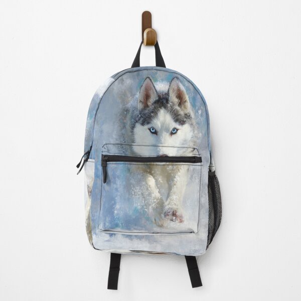 Item preview, A Siberian Husky dashing through fresh snow, Dogs in Motion designed and sold by CDC40.