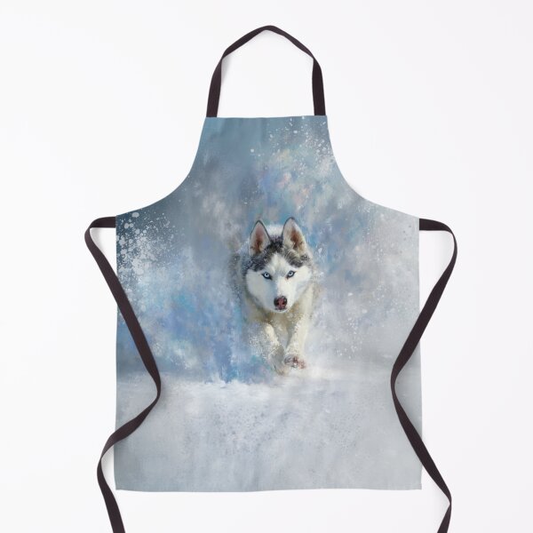 Item preview, A Siberian Husky dashing through fresh snow, Dogs in Motion designed and sold by CDC40.