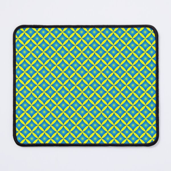 Item preview, Vibrant Geometric Blue & Yellow Optical Pattern designed and sold by DeeLulu.