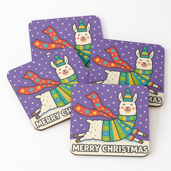 Item preview, Cute Christmas Llama in Scarf – Merry Christmas Holiday designed and sold by Darlin8888.