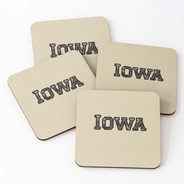 Item preview, Iowa Camo Typography – Rugged Outdoor Military Style Design designed and sold by Long Family Gifts.