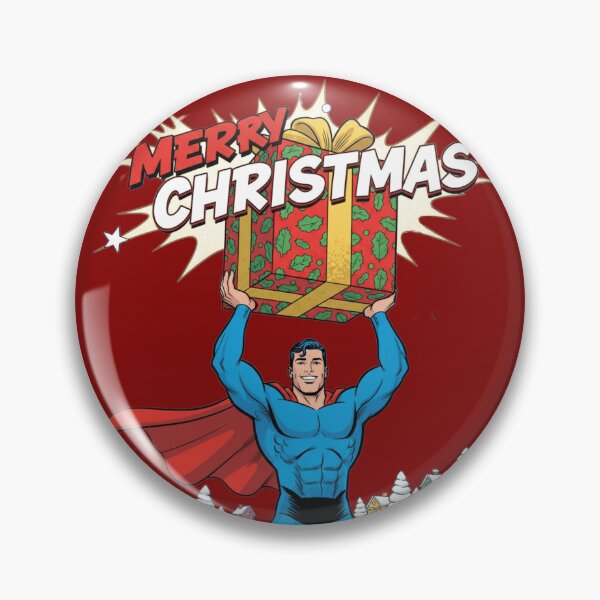 Item preview, Super-Guy Holiday Gift Lift | Christmas Comic Hero designed and sold by UniqueArtsOnly.
