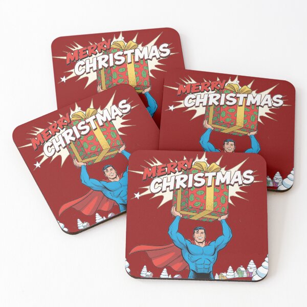 Item preview, Super-Guy Holiday Gift Lift | Christmas Comic Hero designed and sold by UniqueArtsOnly.