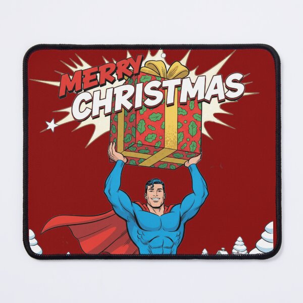 Item preview, Super-Guy Holiday Gift Lift | Christmas Comic Hero designed and sold by UniqueArtsOnly.