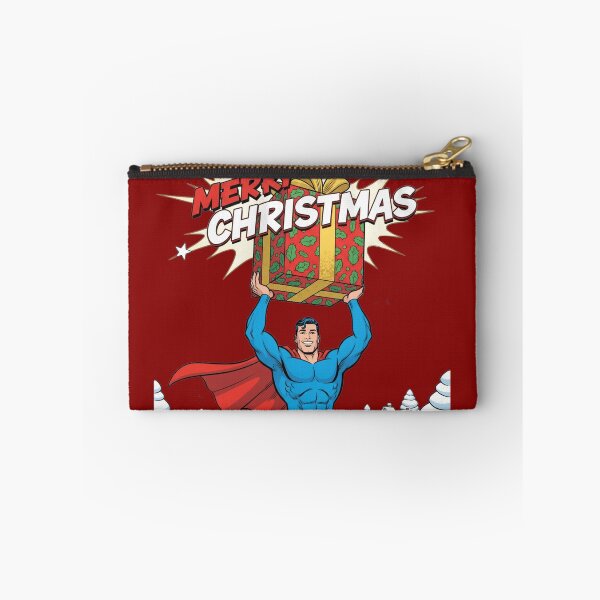 Item preview, Super-Guy Holiday Gift Lift | Christmas Comic Hero designed and sold by UniqueArtsOnly.