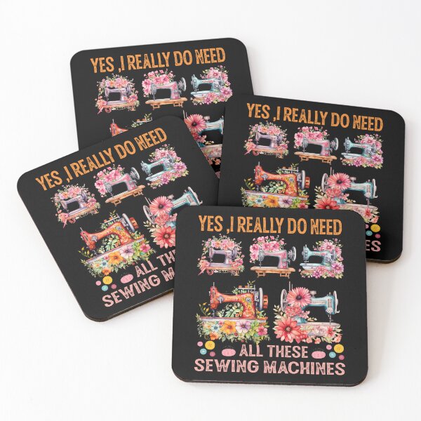 Item preview, Funny Sewing Machine Collection Floral Watercolor Quote designed and sold by Nocturnal-Vines.