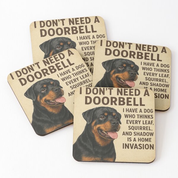 Item preview, I DON’T NEED A DOORBELL I HAVE A DOG WHO THINKS EVERY LEAF, SQUIRREL, AND SHADOW IS A HOME INVASION. designed and sold by 123ks.