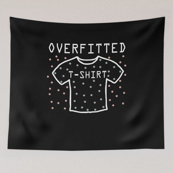Item preview, Overfitted T-Shirt Data Science Funny Coding Design designed and sold by Nocturnal-Vines.