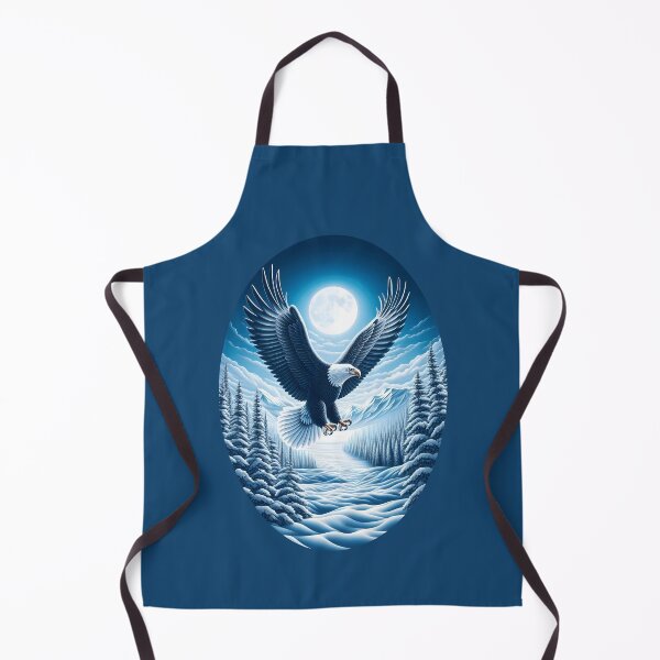Item preview, Bald Eagle Over Snowy Alaskan Winter Scenery designed and sold by AlchemyColor.