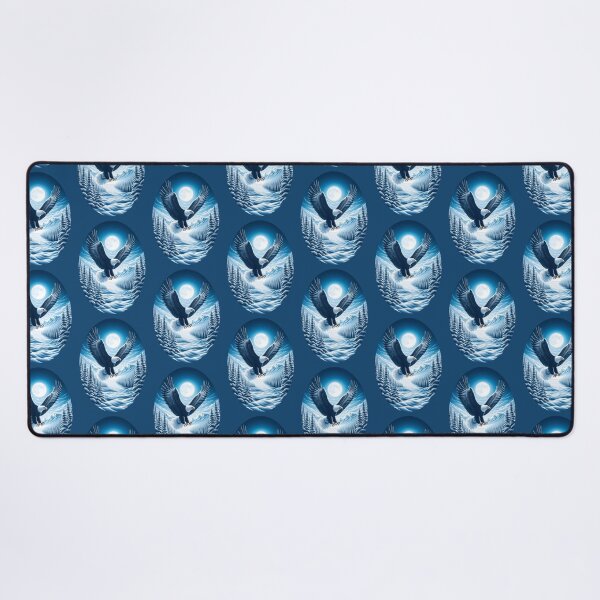 Item preview, Bald Eagle Over Snowy Alaskan Winter Scenery designed and sold by AlchemyColor.
