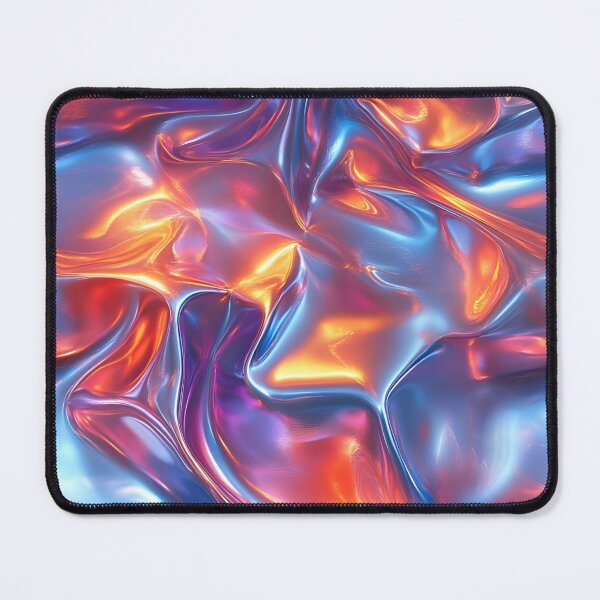 Item preview, Liquid metal texture blue and orange designed and sold by FatBirdie.