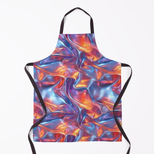 Item preview, Liquid metal texture blue and orange designed and sold by FatBirdie.