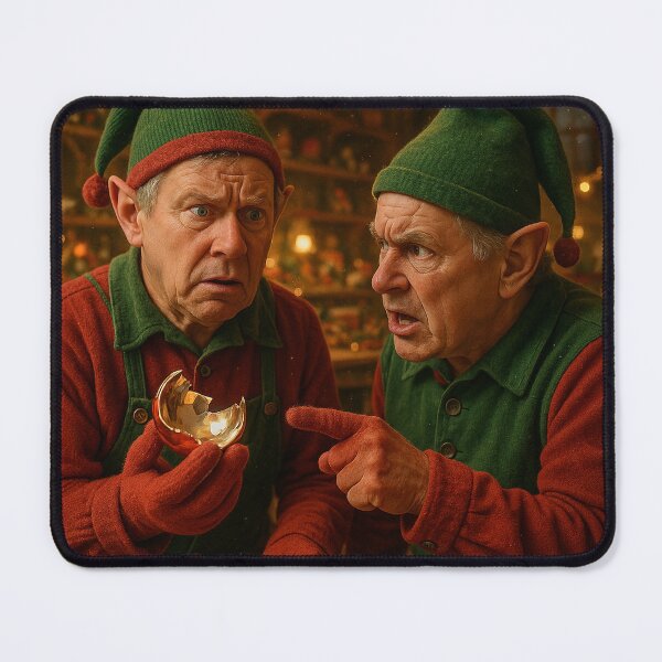 Item preview, Elves and the Broken Ornament designed and sold by Sartawsky.