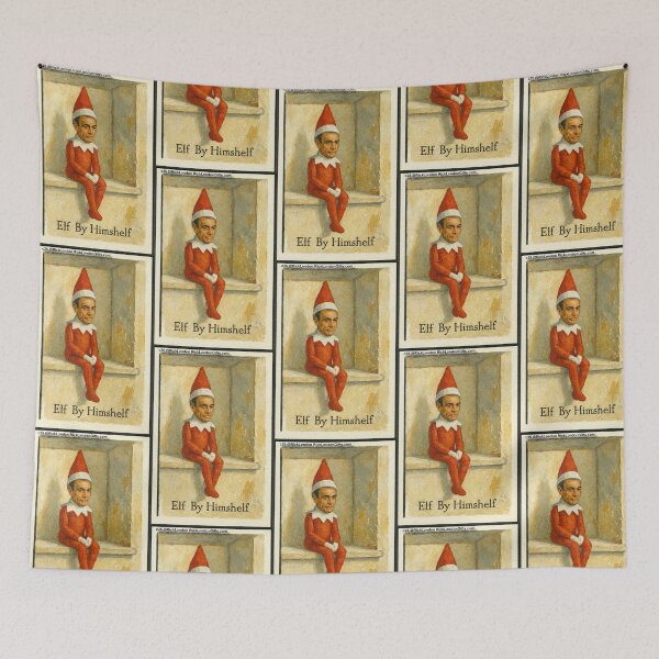 Item preview, Elf By Himshelf – Holiday Humor Cartoon designed and sold by Rick London Gifts.