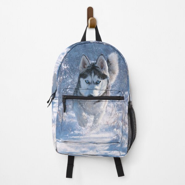 Item preview, A Siberian Husky dashing through fresh snow, Dogs in Motion designed and sold by CDC40.