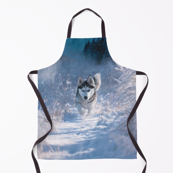 Item preview, A Siberian Husky dashing through fresh snow, Dogs in Motion designed and sold by CDC40.
