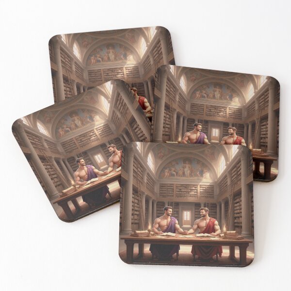 Item preview, Intimate Moment in the Grand Library — Gay Aesthetic  Tags designed and sold by Elando1212.