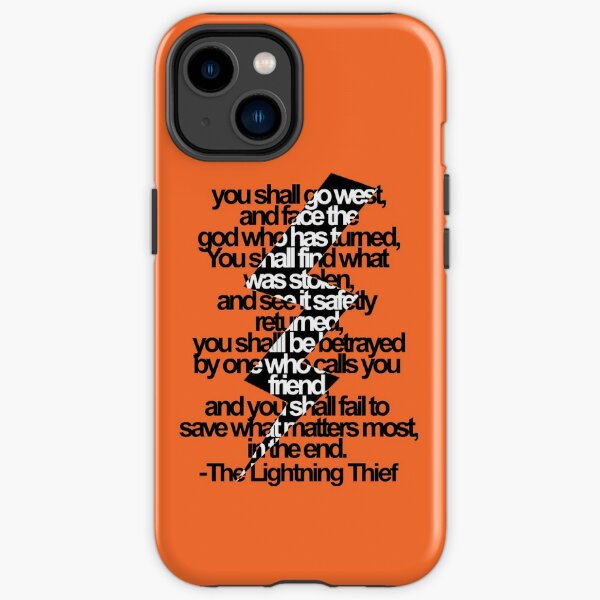 Percy Jackson And the Olympians The Lightning Thief Prophecy iPhone Case  for Sale by dragonlxrd
