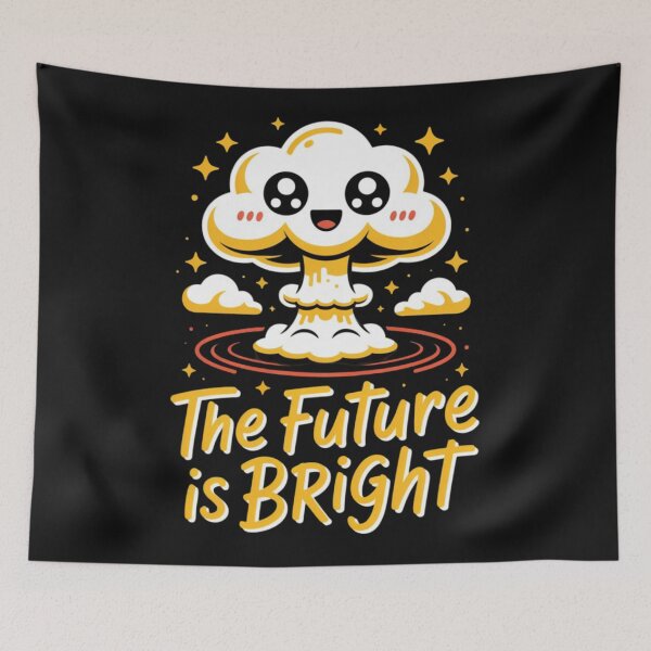 Item preview, Atomic Bomb - The future is bright designed and sold by 123ks.