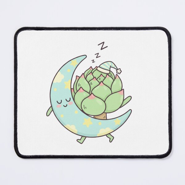 Item preview, Sleepy Succulent Moon Kawaii Plant Dreamy Night Cozy Cute designed and sold by ArtByYunus.