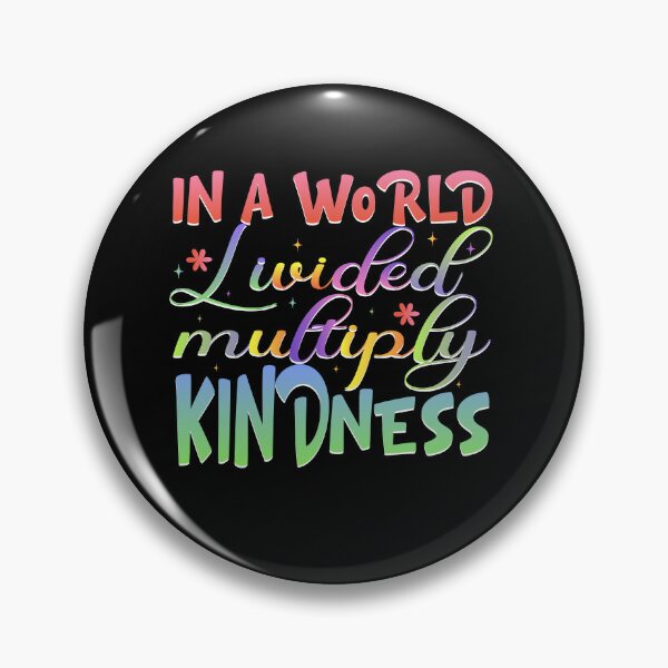 Item preview, Multiply Kindness Positive Message Rainbow Gradient Typography Design designed and sold by Nocturnal-Vines.