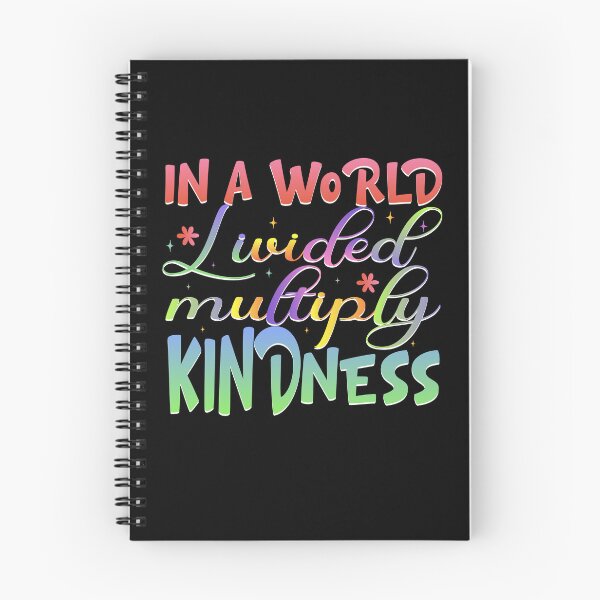 Item preview, Multiply Kindness Positive Message Rainbow Gradient Typography Design designed and sold by Nocturnal-Vines.