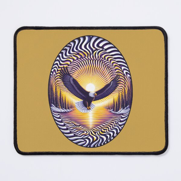 Item preview, Bald Eagle Over Snowy Alaskan Winter Scenery designed and sold by AlchemyColor.