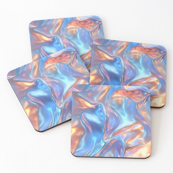 Item preview, Liquid metal texture pastel and gold designed and sold by FatBirdie.