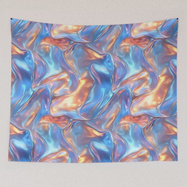 Item preview, Liquid metal texture pastel and gold designed and sold by FatBirdie.