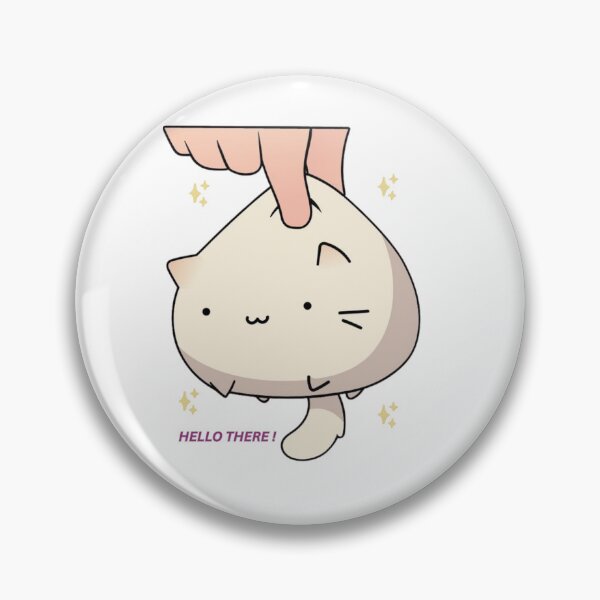 Item preview, Cute Squishy Cat – Kawaii Hello There Meme Sticker designed and sold by Yoraaaz.