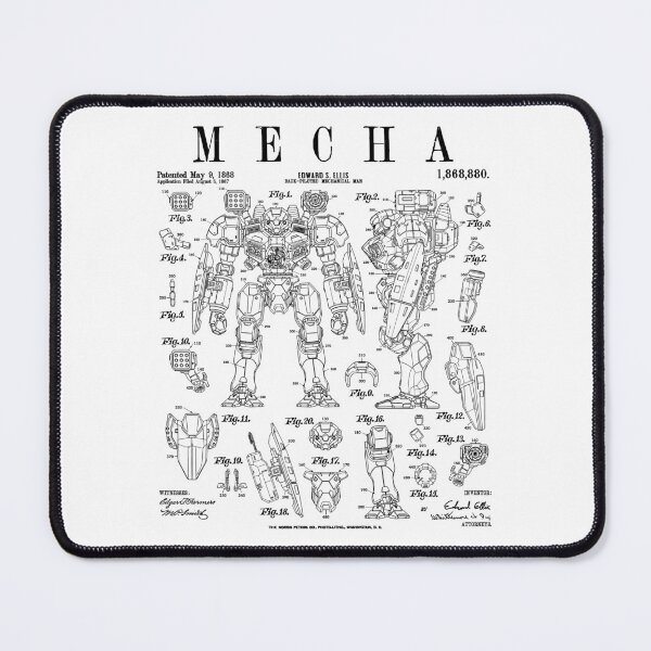Item preview, Mecha Mech Robot Vintage Patent Funny Science Fiction designed and sold by GrandeDuc.