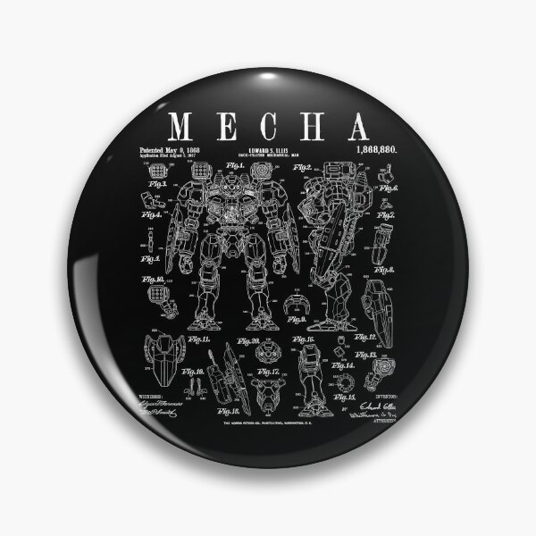 Item preview, Mecha Mech Robot Vintage Patent Funny Science Fiction designed and sold by GrandeDuc.