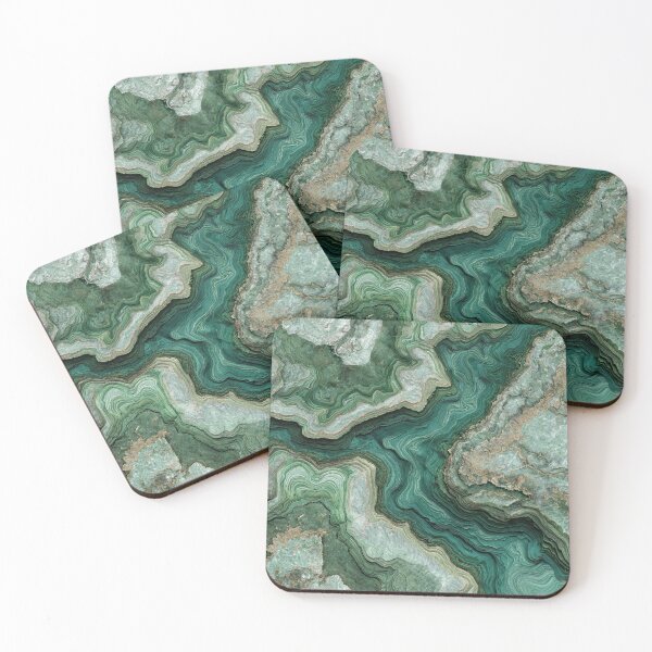 Item preview, Natural beauty green river marble pattern designed and sold by SmileshareShop.